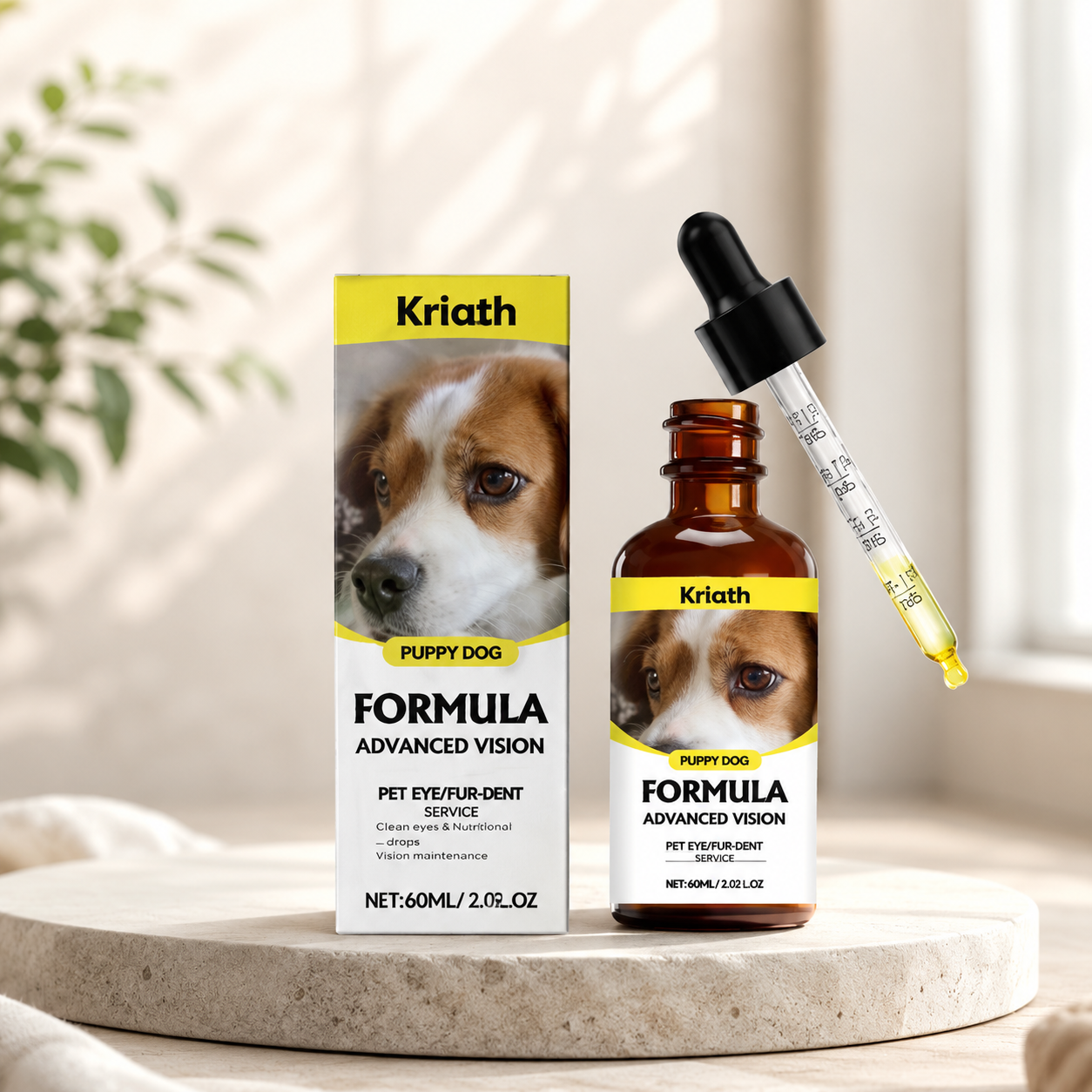 Gouttes Soin des Yeux pour Chiens – Nettoyage Doux & Confort au Quotidien