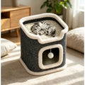 Lit-Caverne Douillet pour Chats 🐱☁️