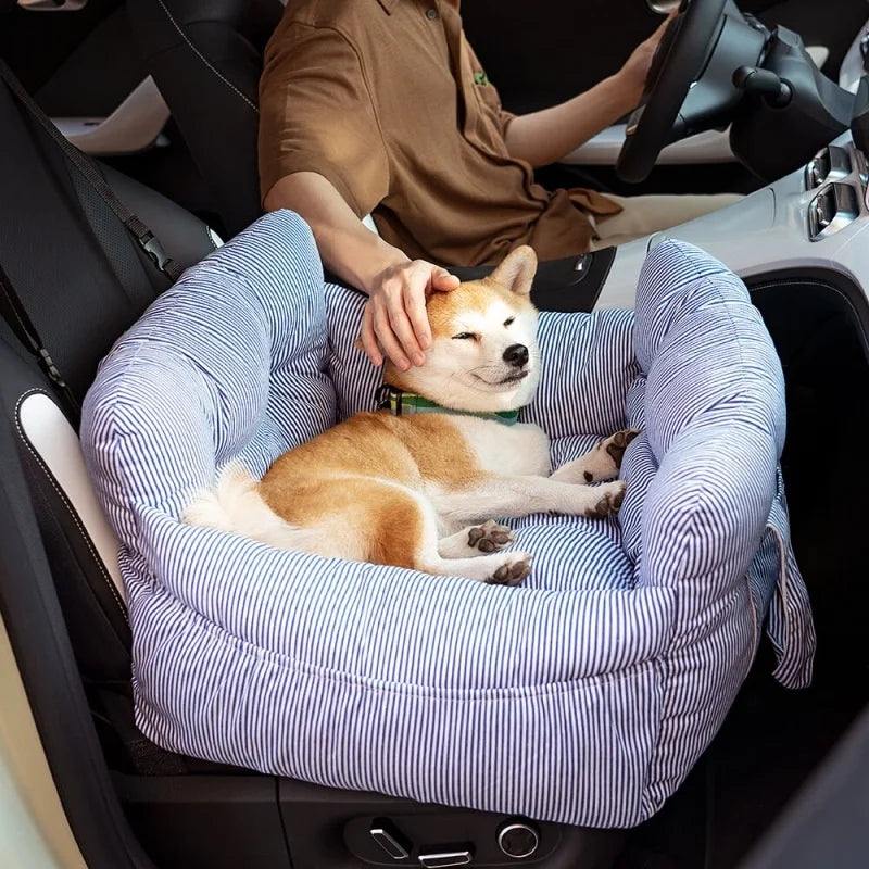 Siège Auto Confort pour Chien & Chat – Rehausseur de Voyage avec Coussin Moelleux